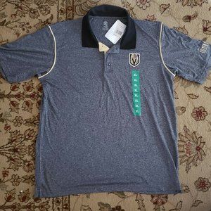 New NHL Vegas Golden Knights Gray Polo Golf Shirt Size XL NWT New with Tags